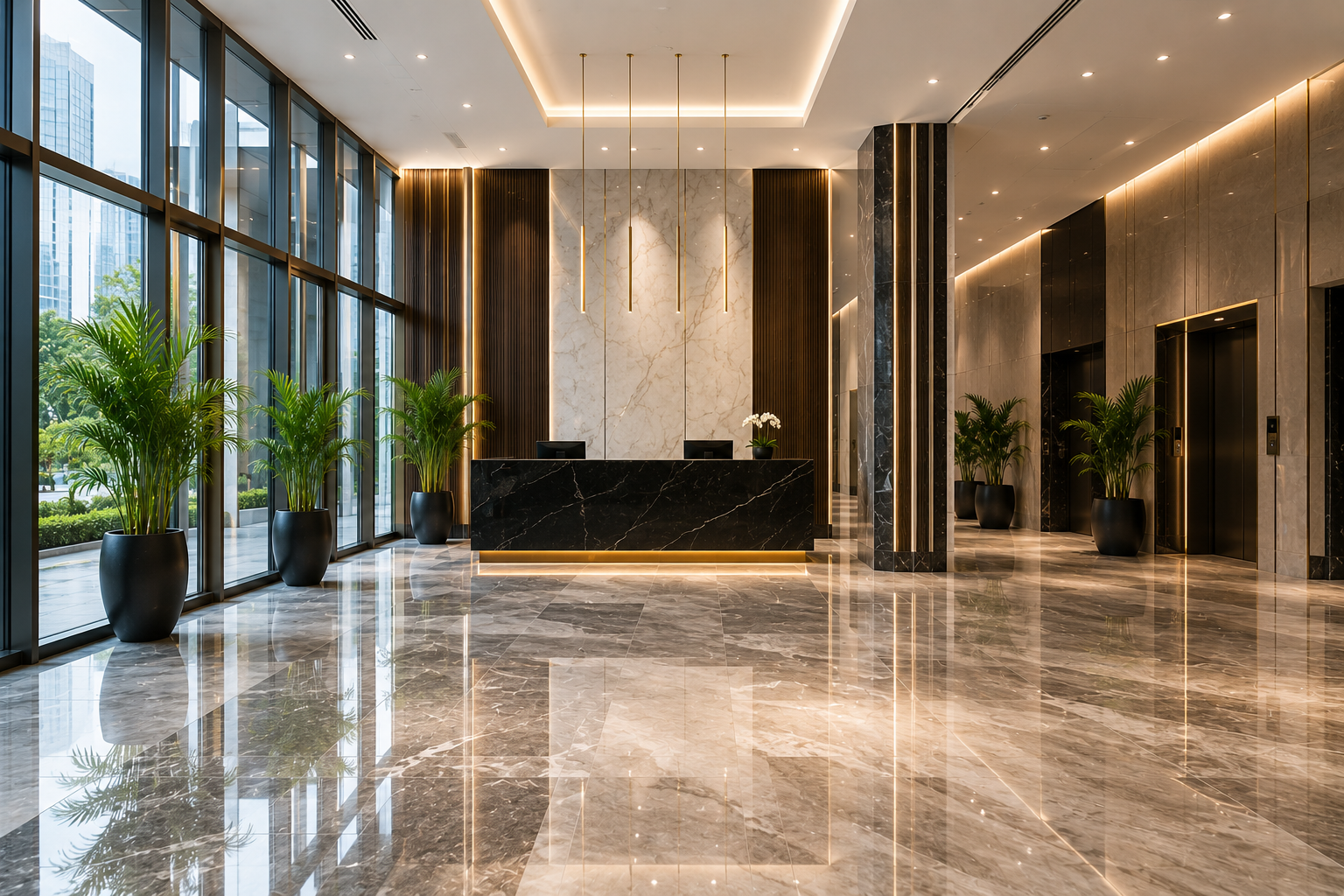 Premium commercial lobby